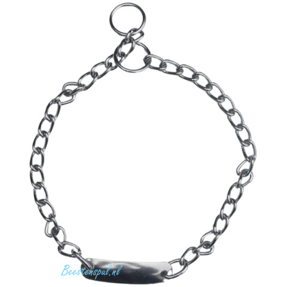 Slipketting - Chroom met Graveerplaatje