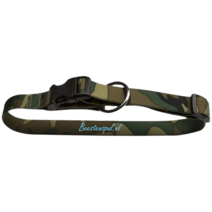 Halsband - Nylon - Camo Groen