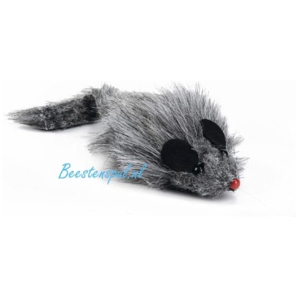 Beeztees - Pluche Muis Langhaar