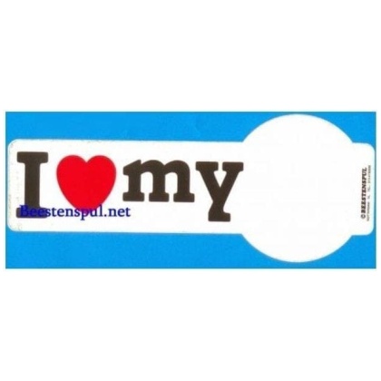 Sticker: I love my